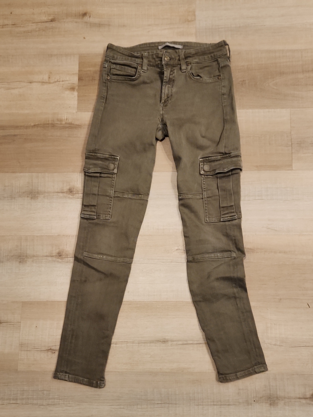 Vince Olive Cargo Skinny Pants